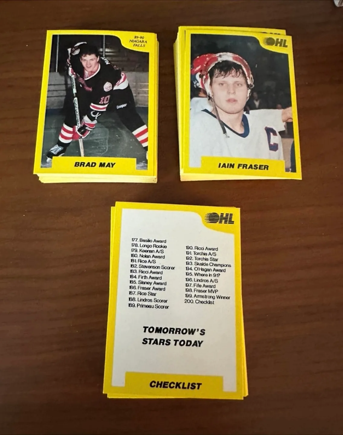OHL & WHL hockey cards thumbnail