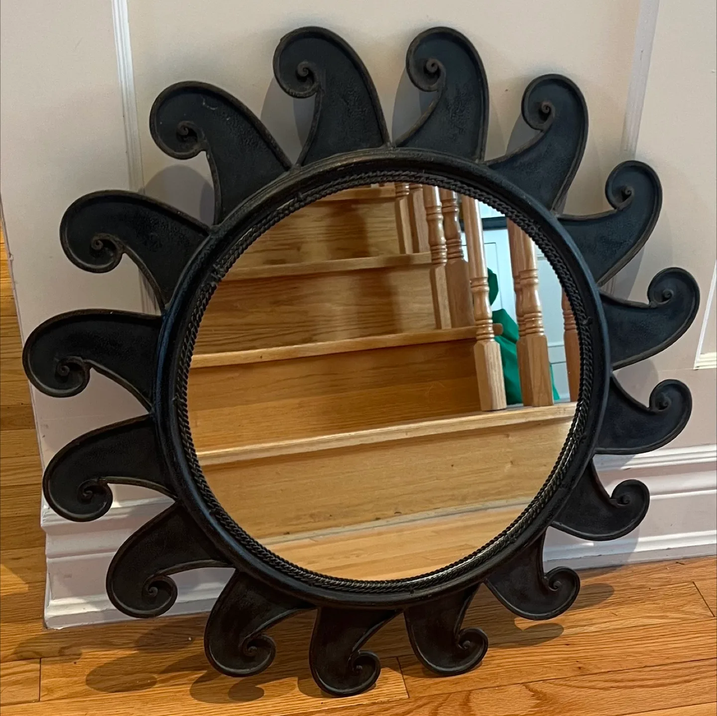 Sunburst Wall Mirror - Black thumbnail
