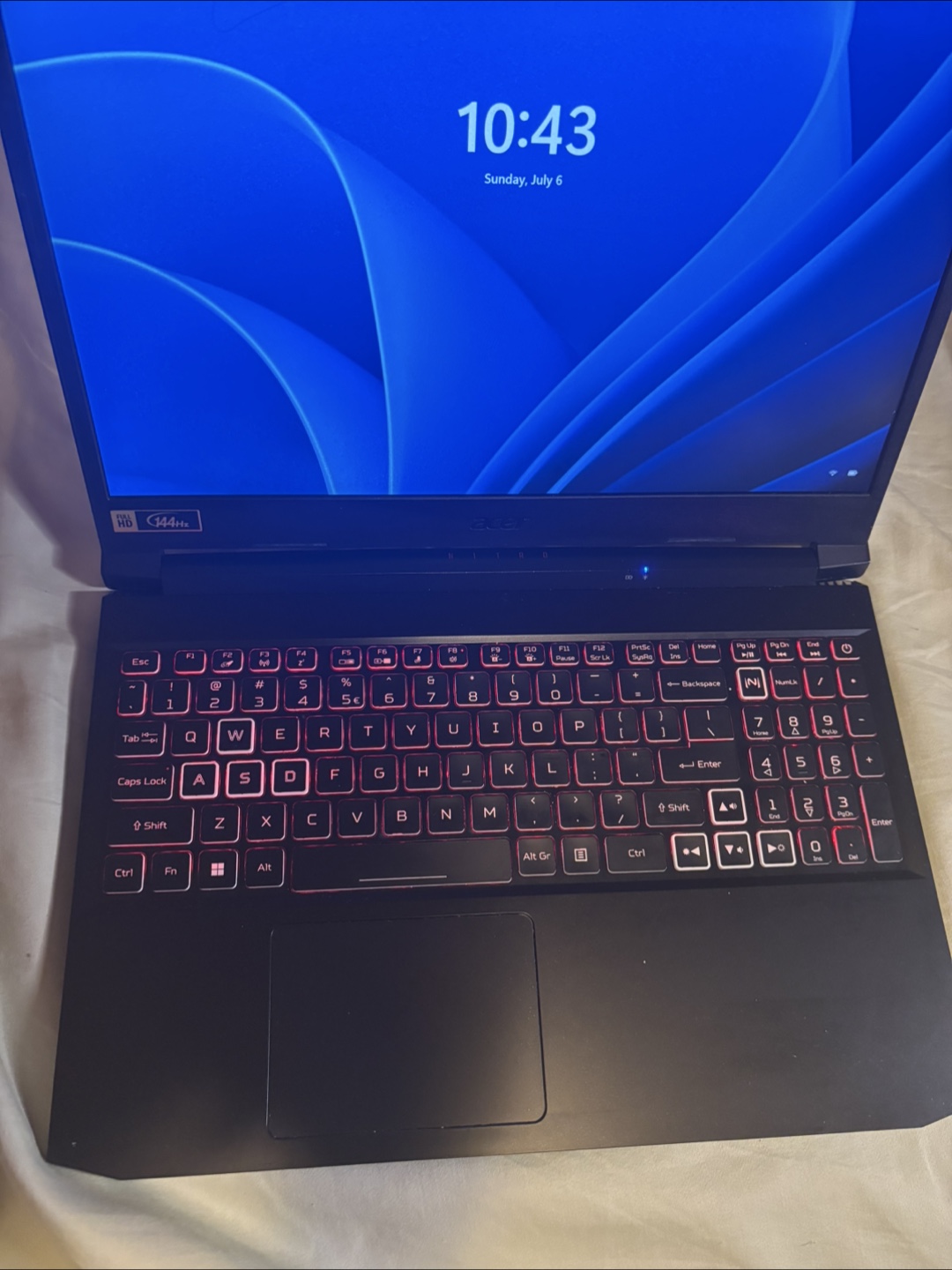 Acer Nitro 5 rtx 3060 32gb ram Ryzen 5 5600h