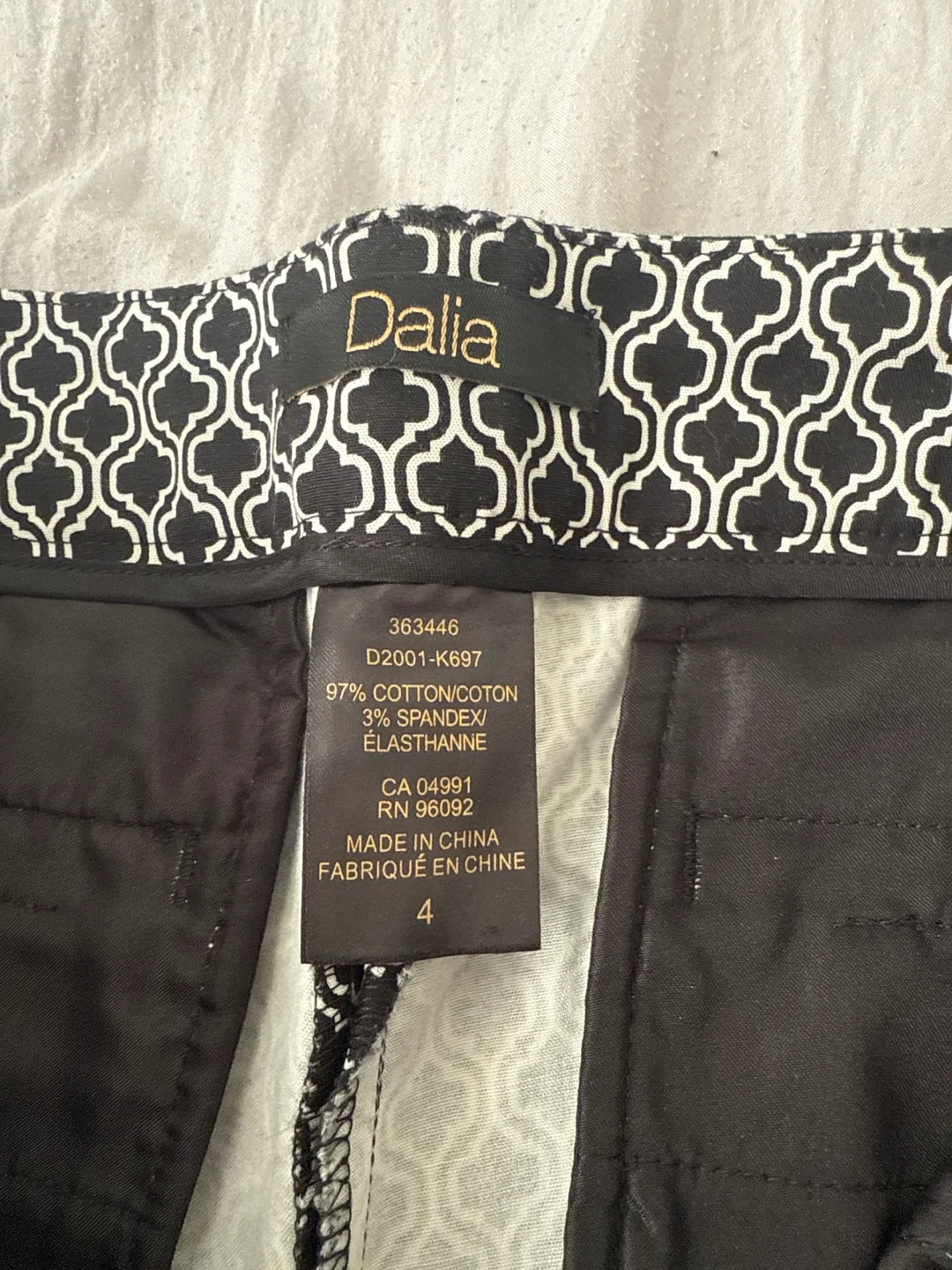Dalia Patterned Pants - Size 4 image indicator(2)