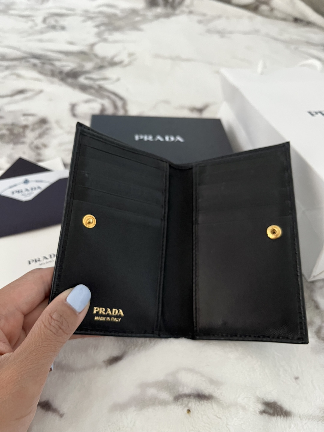 Prada Black Leather Card Holder - photo 3