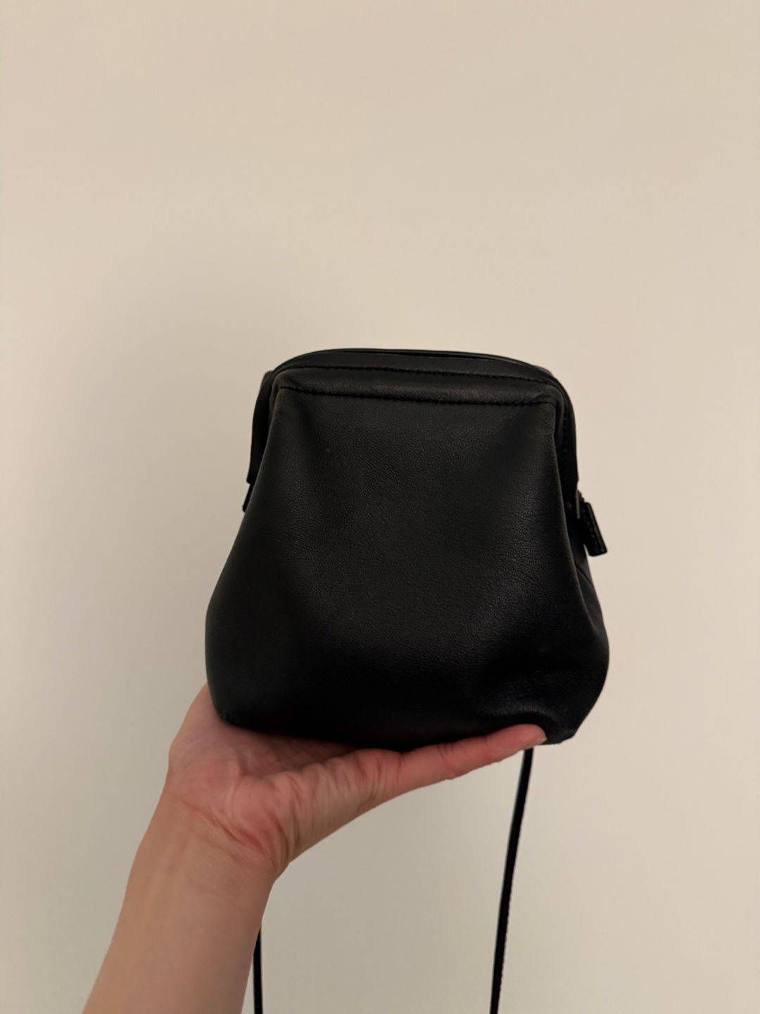 COS Black Leather Crossbody Bag