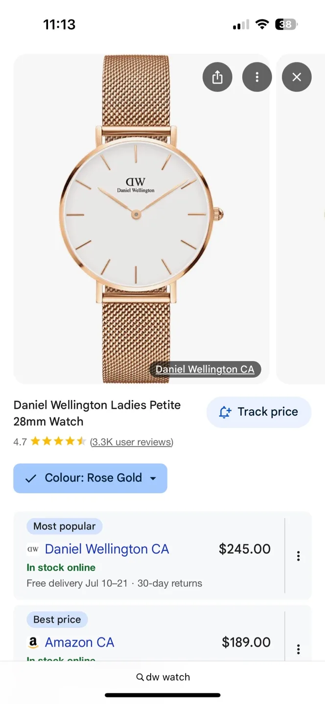 Daniel Wellington Ladies Petite 28mm Watch image indicator(2)