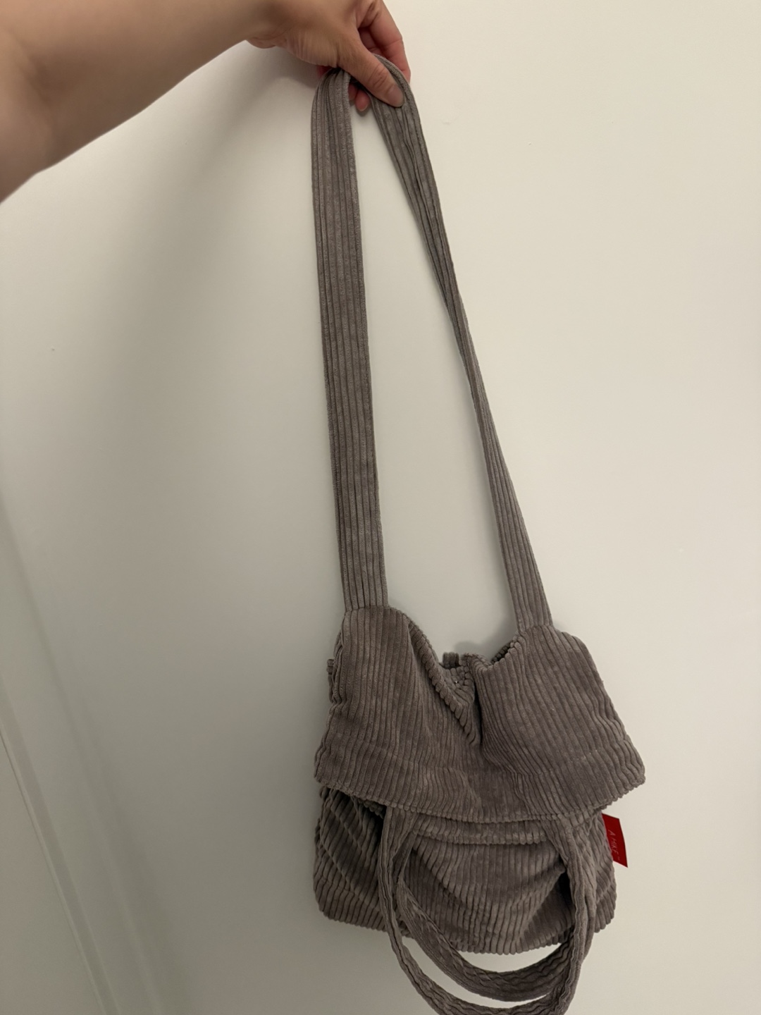 A HIKE Corduroy Shoulder Bag