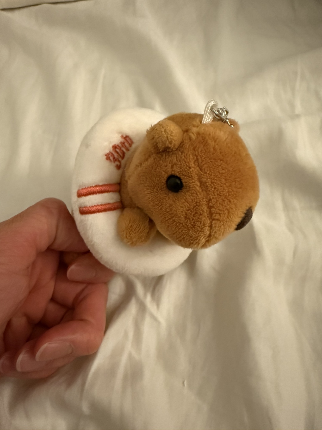Cute Capybara Plush Birthday (30 Aug) Keychain - photo 2