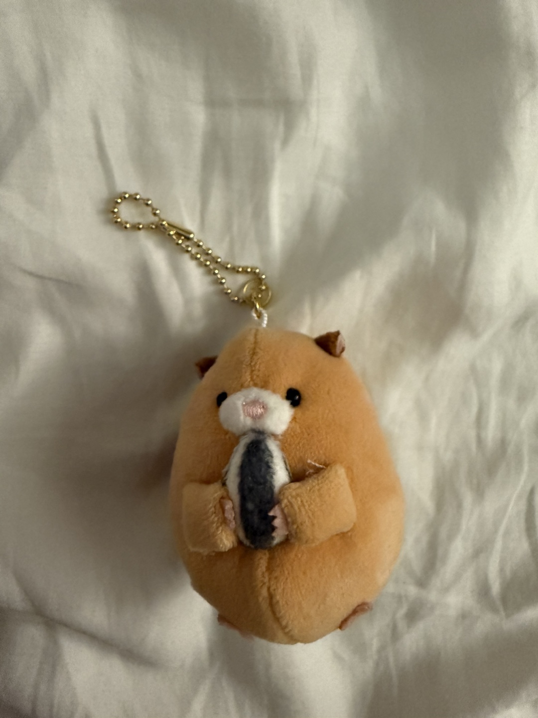 Hamster Plush Keychain