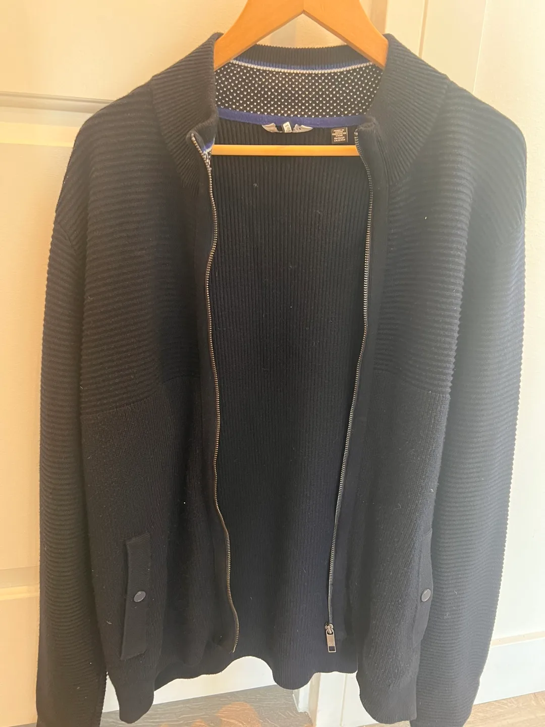 Ted Baker London Knit Zip Cardigan - Size 6 thumbnail