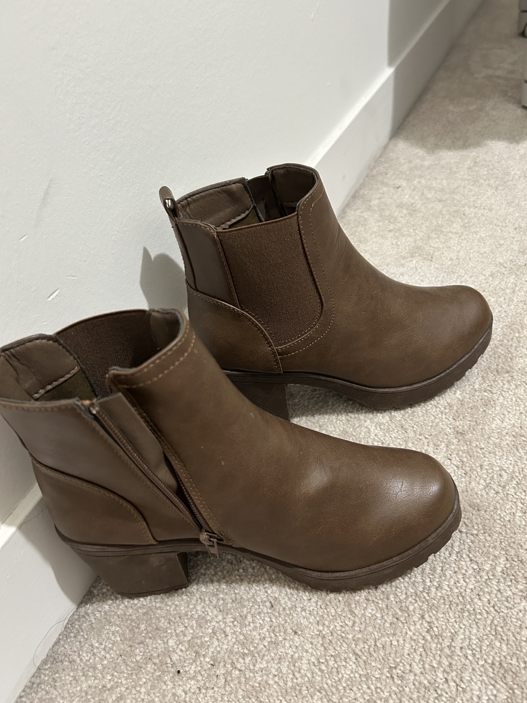 Brown Ankle Boots - Size 6