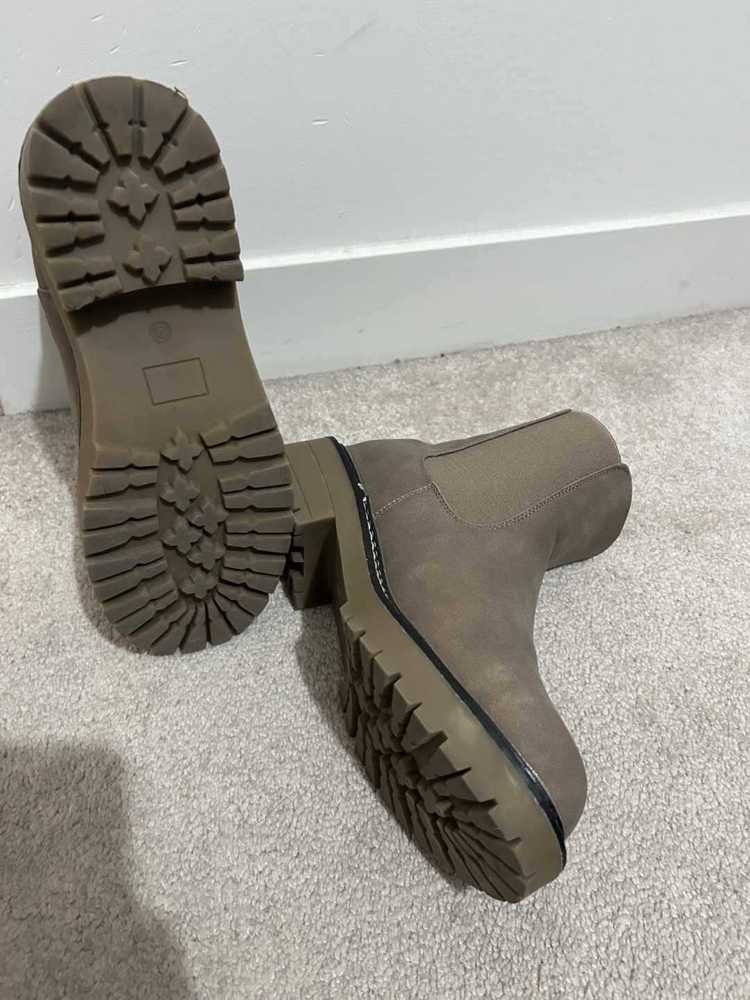 Taupe Chelsea Boots - Size 6