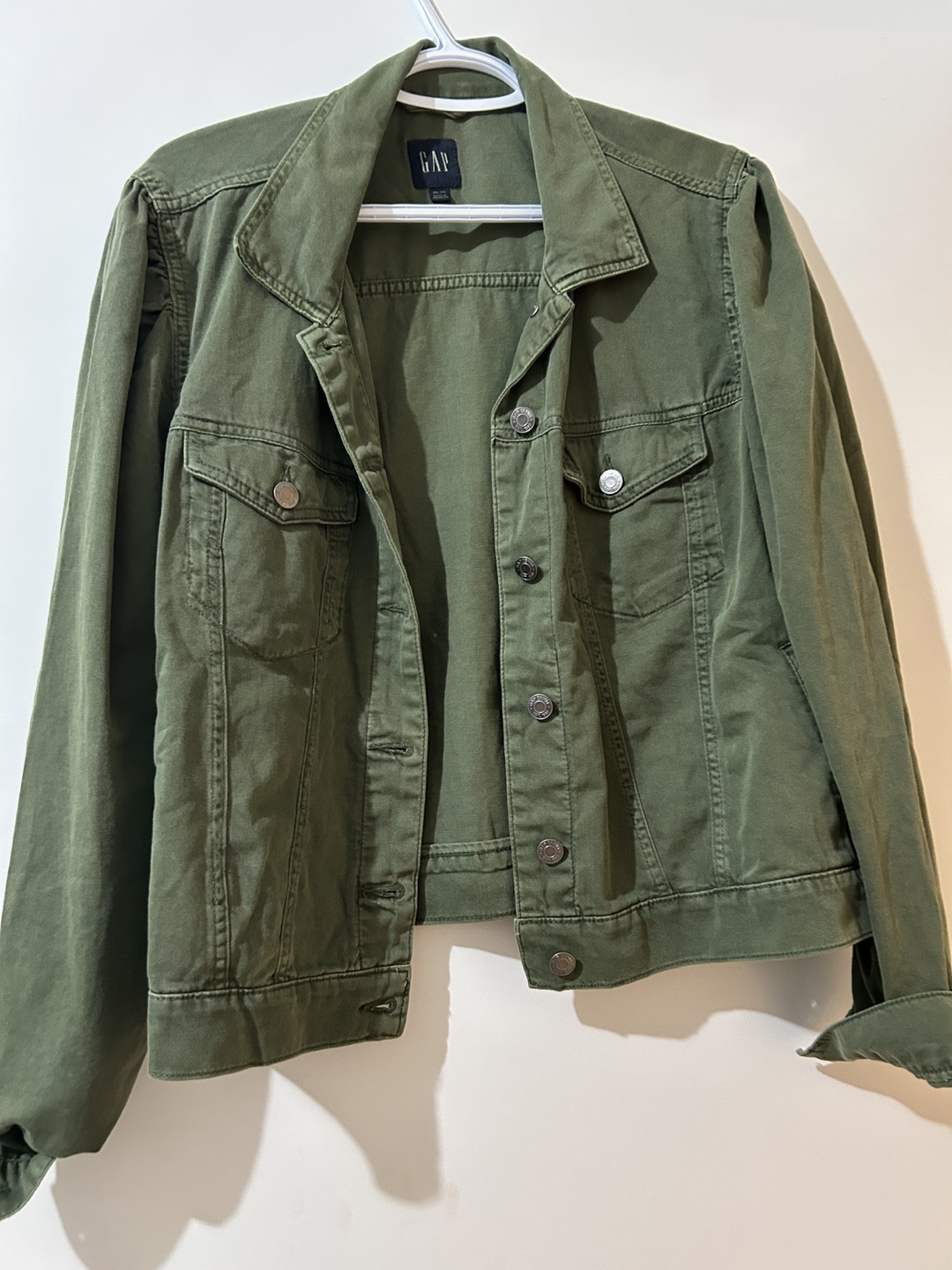 Women’s GAP Olive Green Denim Jacket  - XXL
