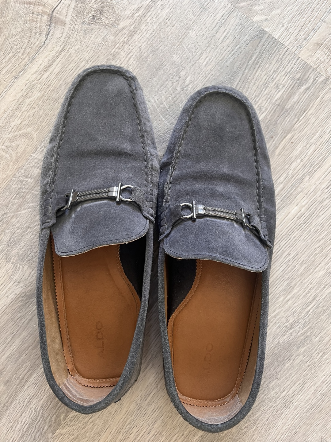Aldo Grey & Purple Dress Shoes - Size 46 - photo 5