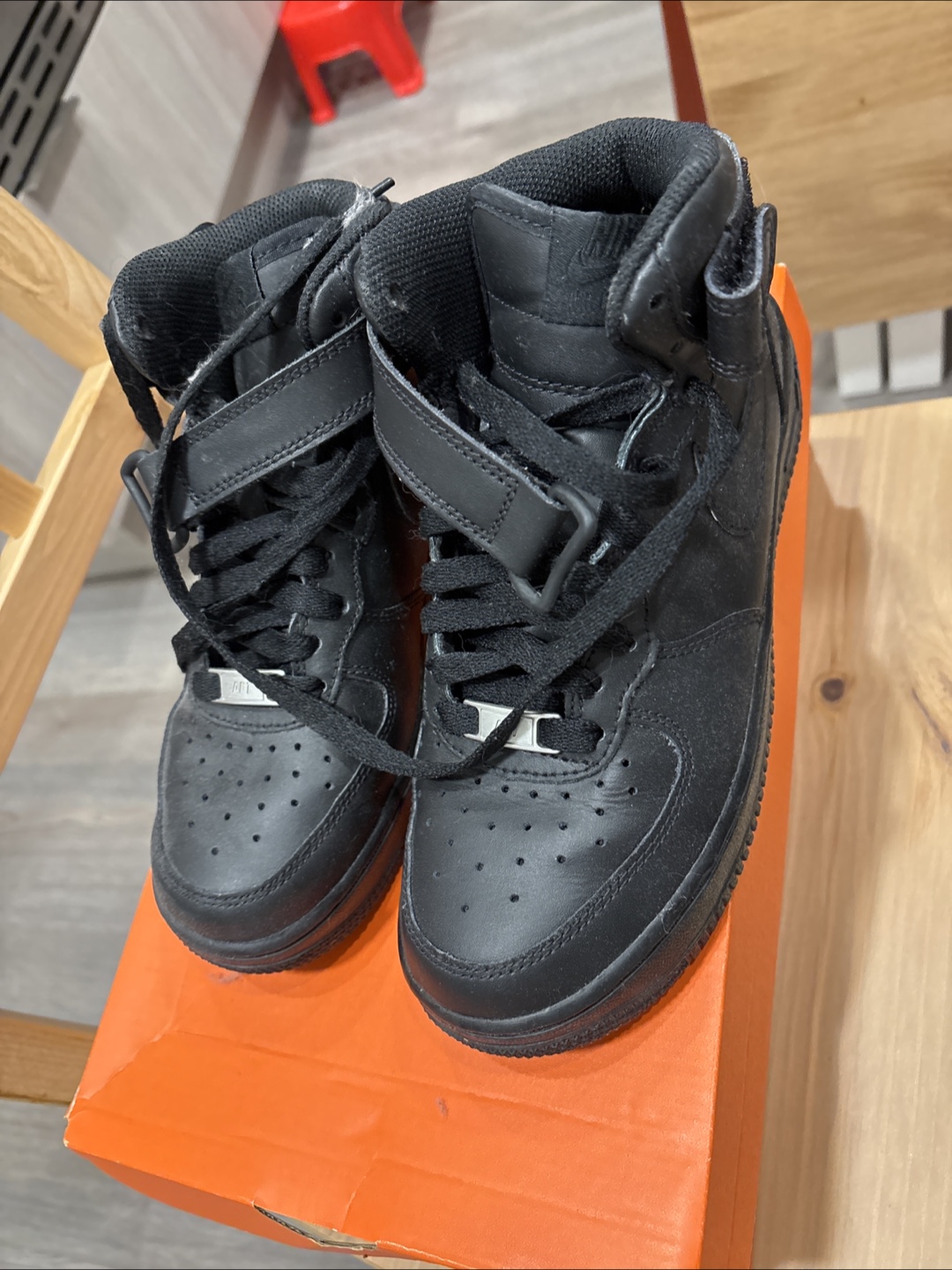 Nike Air Force 1 High '07 Black, Size 6 - photo 3