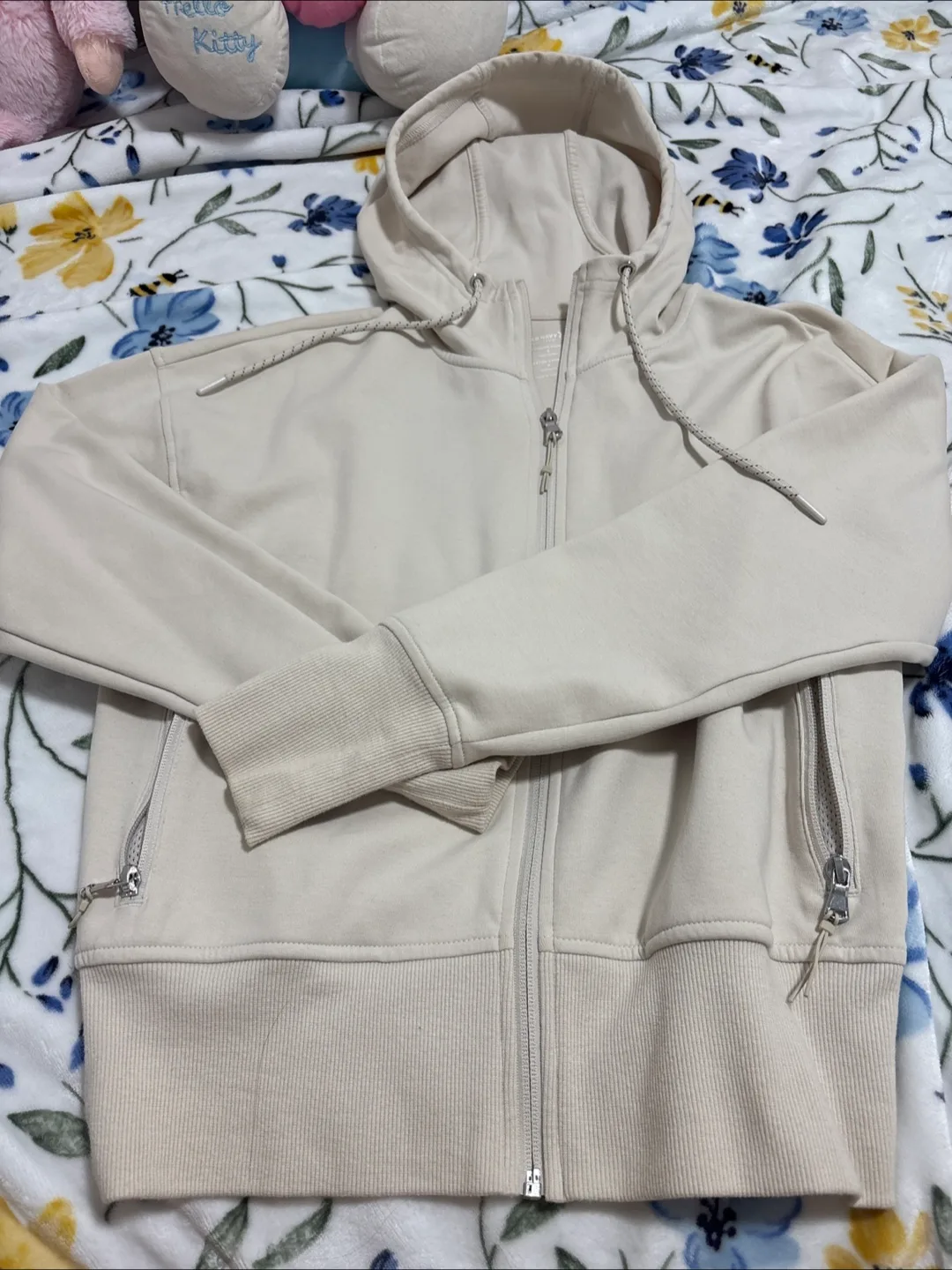 Old Navy Cream Full-Zip Hoodie thumbnail