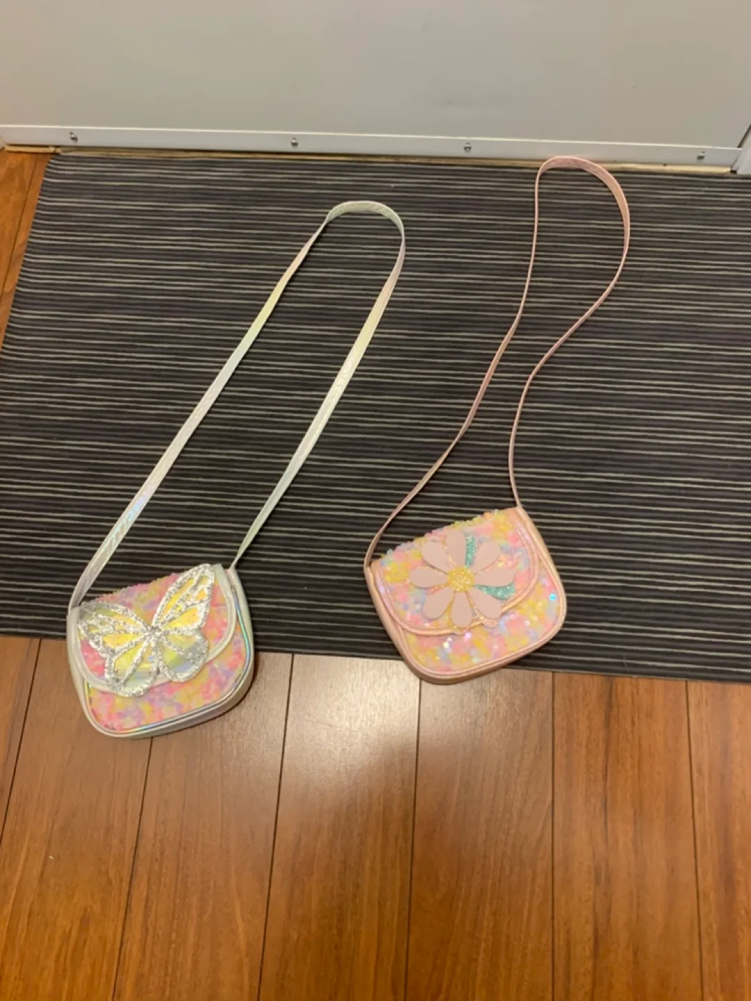 Two Sequin Butterfly & Flower Mini Purses thumbnail