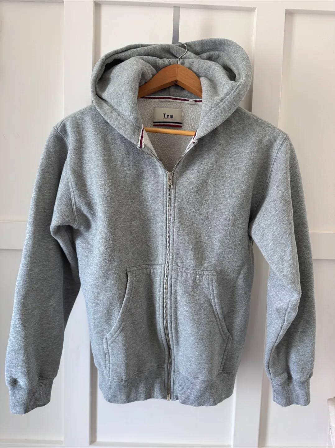 Tna Grey Zip-Up Hoodie- Size S thumbnail