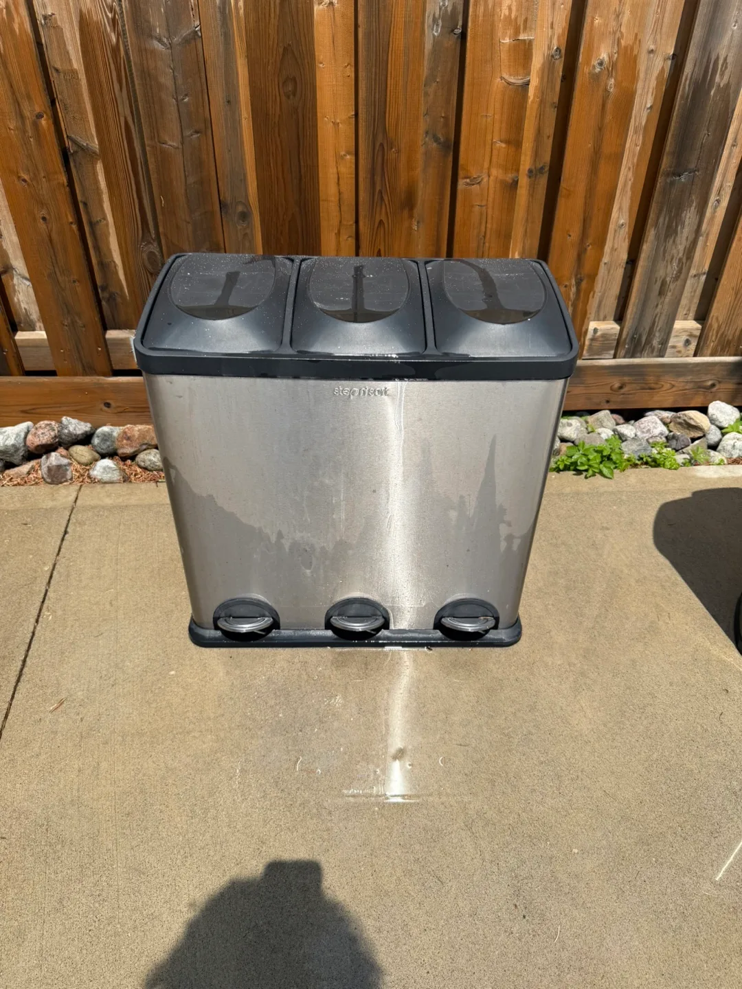 Step N' Sort 60 Litre 3-Compartment Trash and Recycling Bin thumbnail