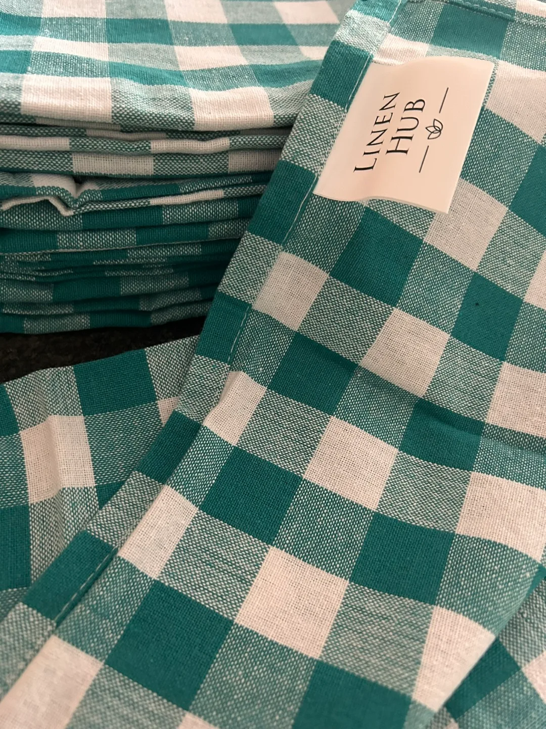 LINEN HUB New  Napkins 20x20 . 12 Pcs. 100% cotton image indicator(2)