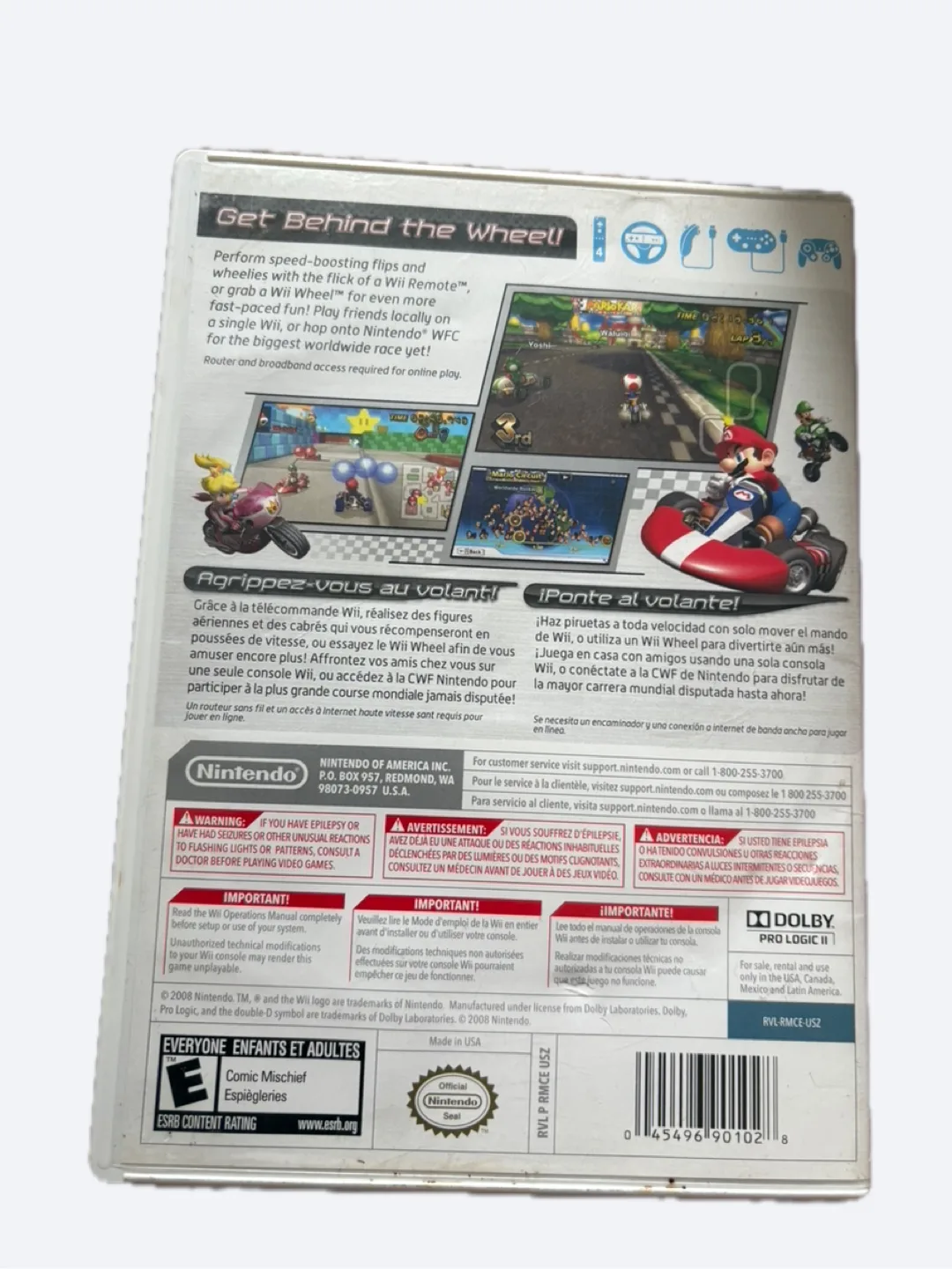 Mario Kart Wii (Nintendo, 2008) CIB image indicator(2)