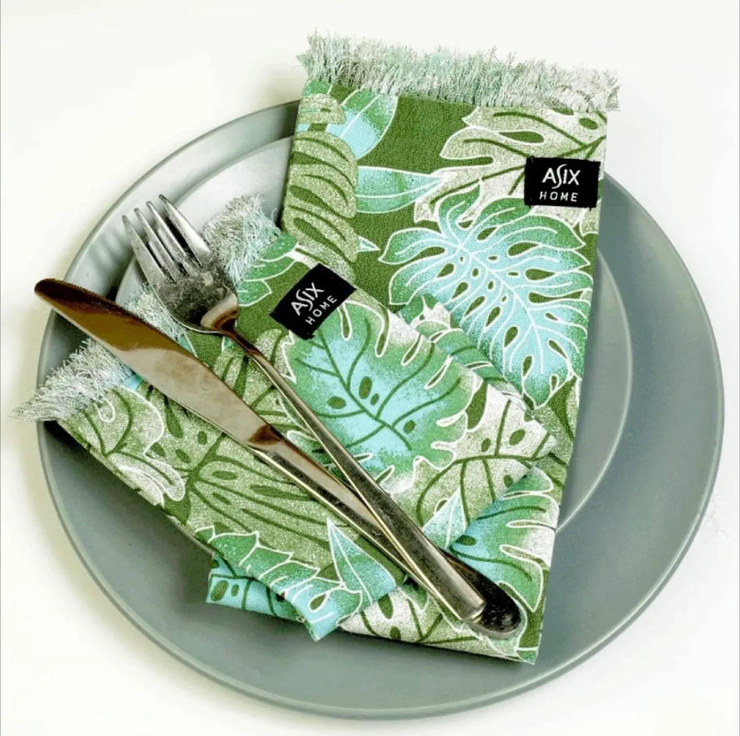 Asix Home Cotton Napkins - Set of 12, New thumbnail