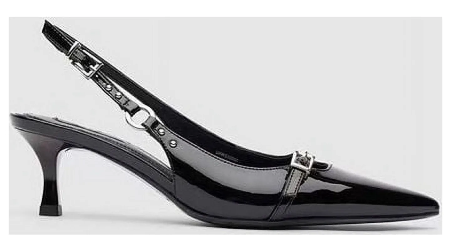 Black Patent Slingback Heels thumbnail