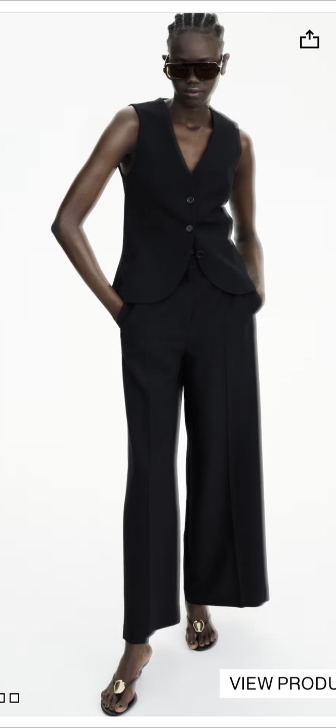Wide Leg Black Pants - photo 2