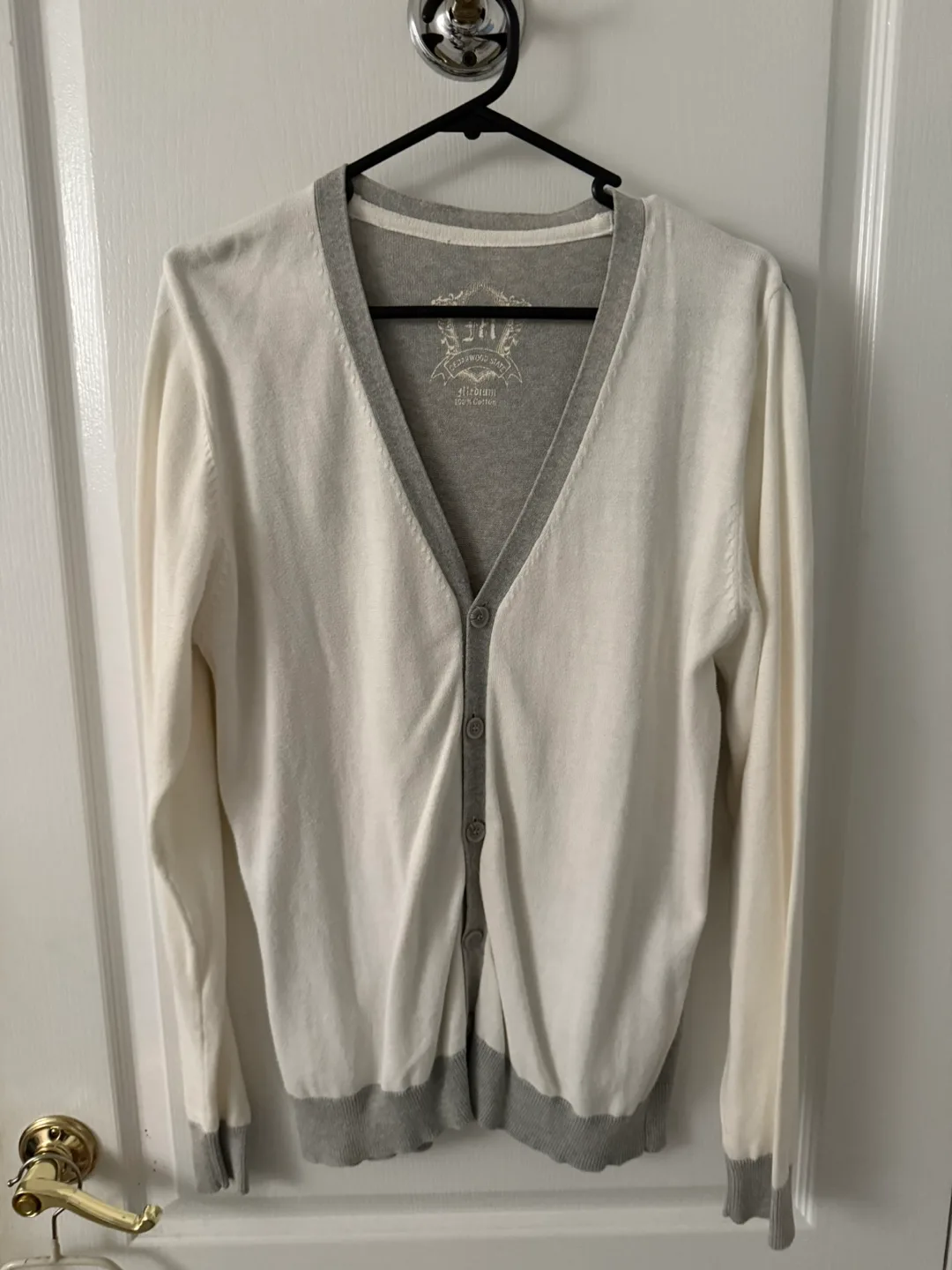 Cardigan - White & Grey thumbnail