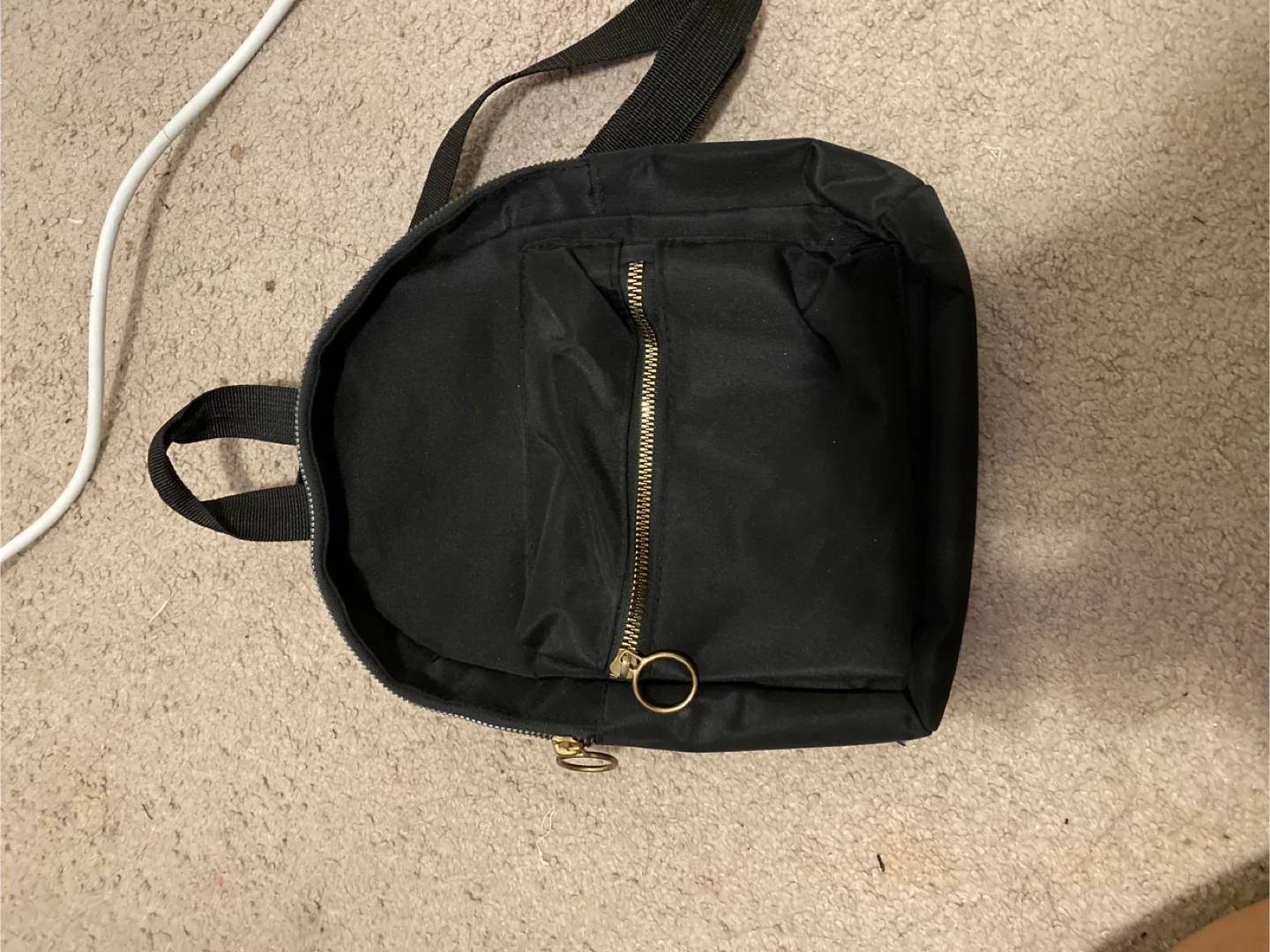 Black Mini Backpack thumbnail