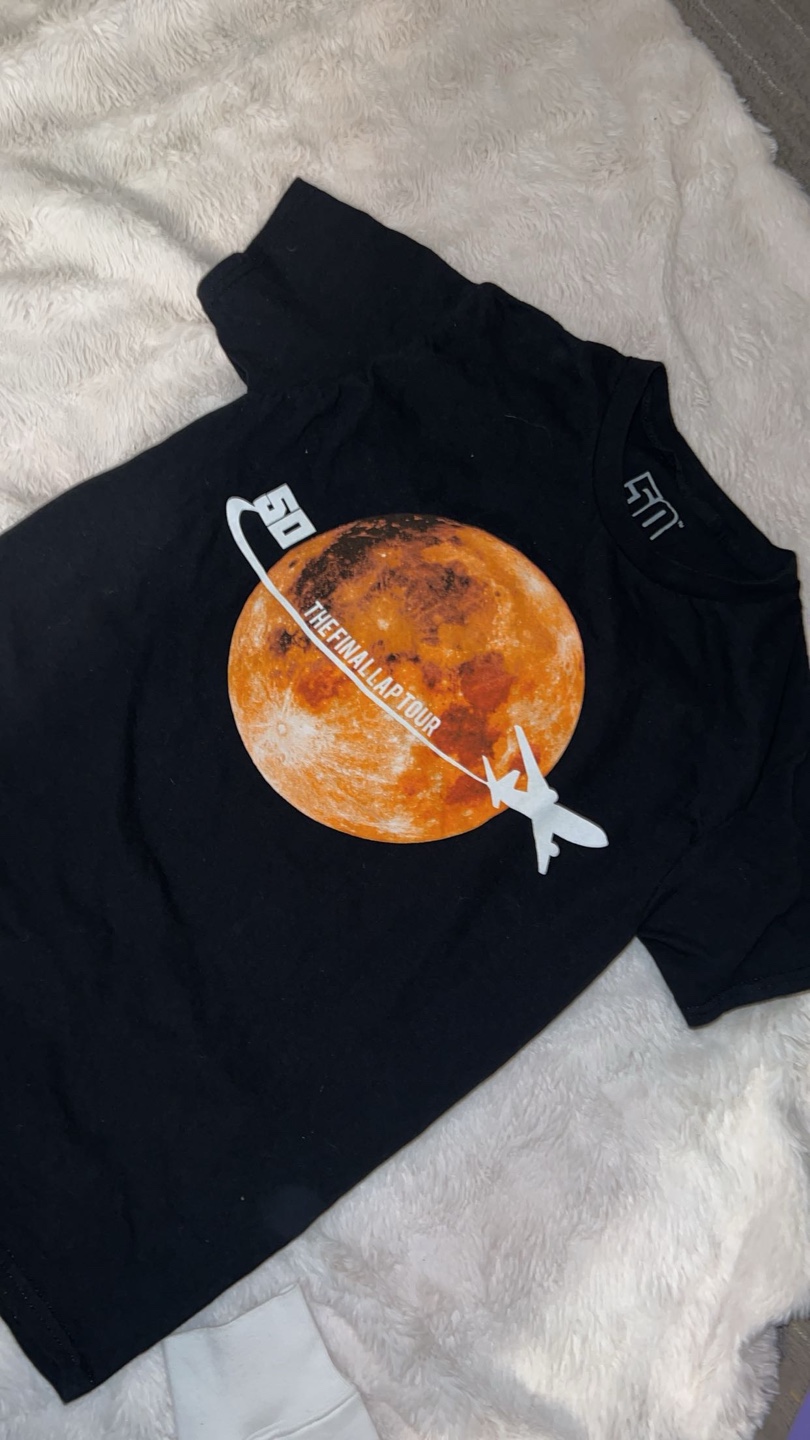 50 Cent 'The Final Lap Tour' Black T-Shirt - Size Small - photo 2