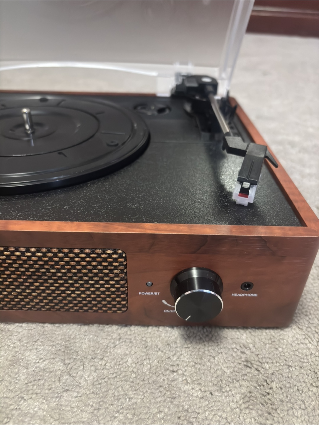 Vintage Vinyl Record Player with Speakers - photo 3