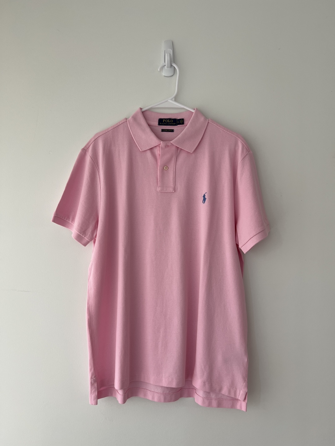 Ralph Lauren Pink Polo Shirt - Size Large