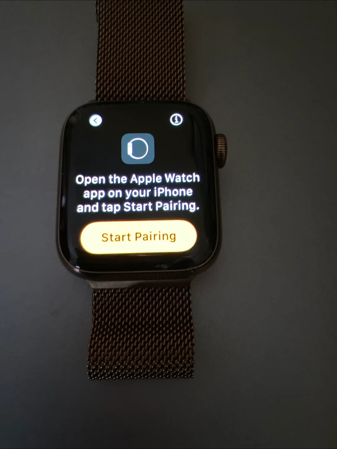 Apple Watch with Milanese Loop image indicator(3)