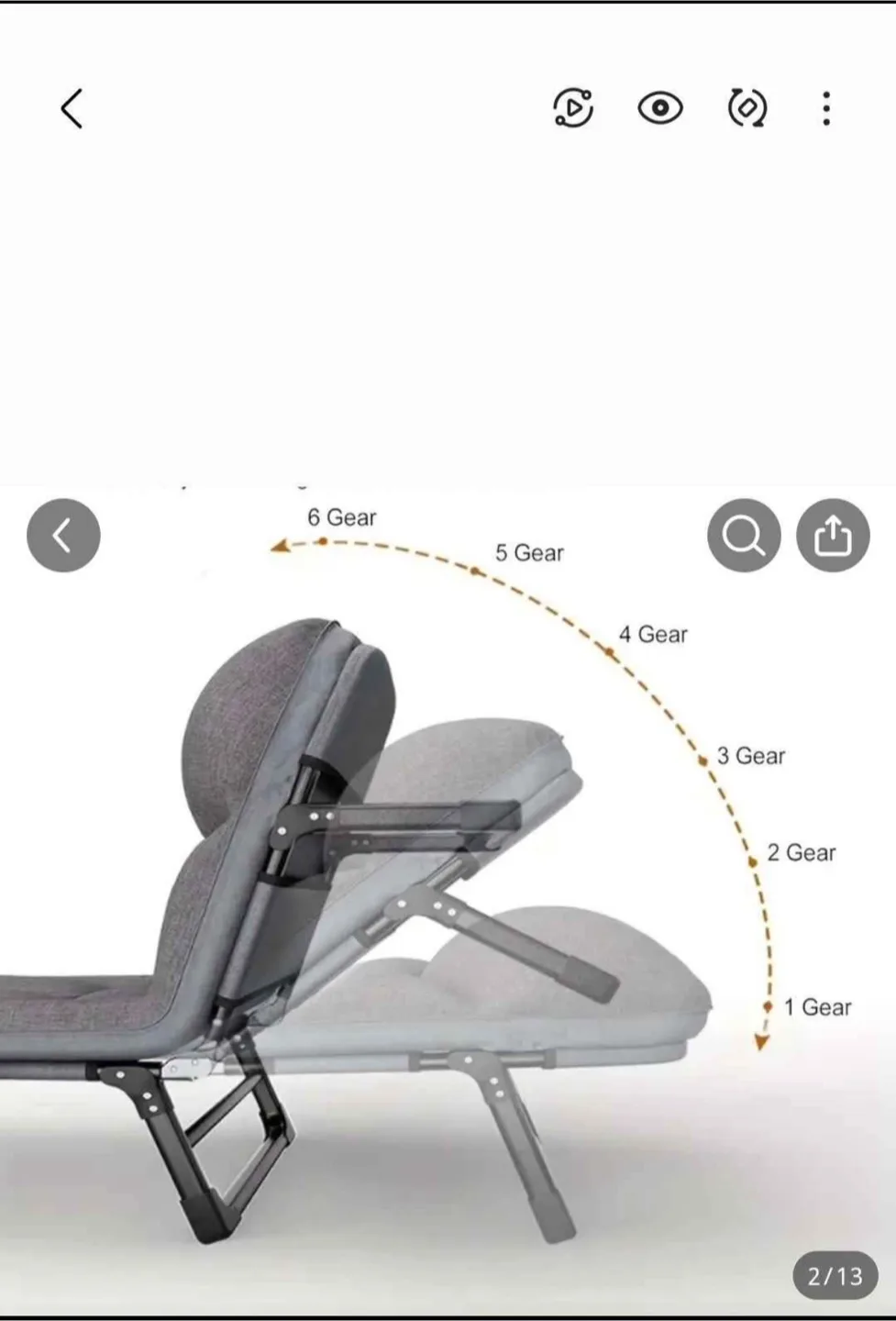 Foldable & Portable Camping Cot/Bed - Niceway image indicator(3)