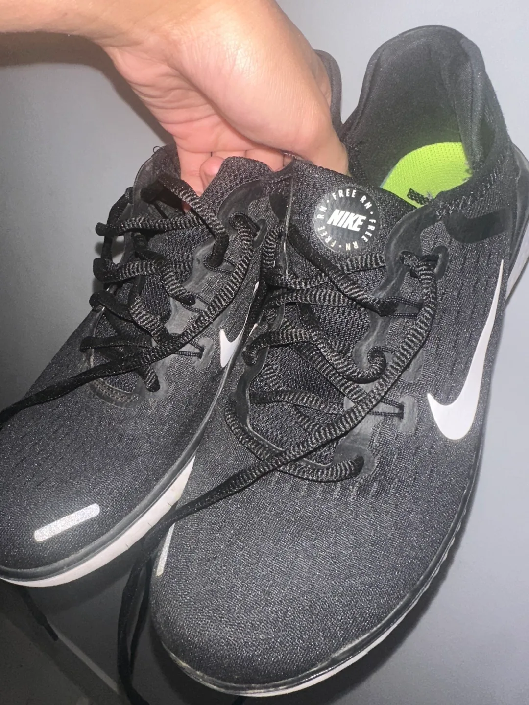 Nike Free Runners 2018 Black Running Shoes thumbnail