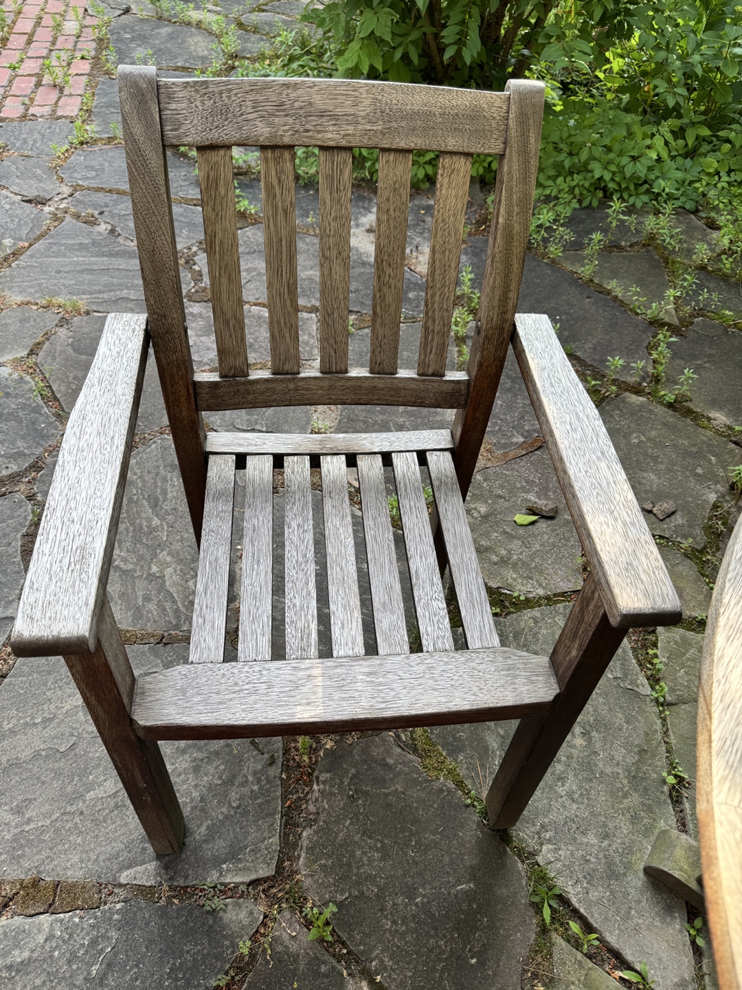 Garden Patio Set - Teak Table and 6 Chairs, plus Umbrella - photo 4
