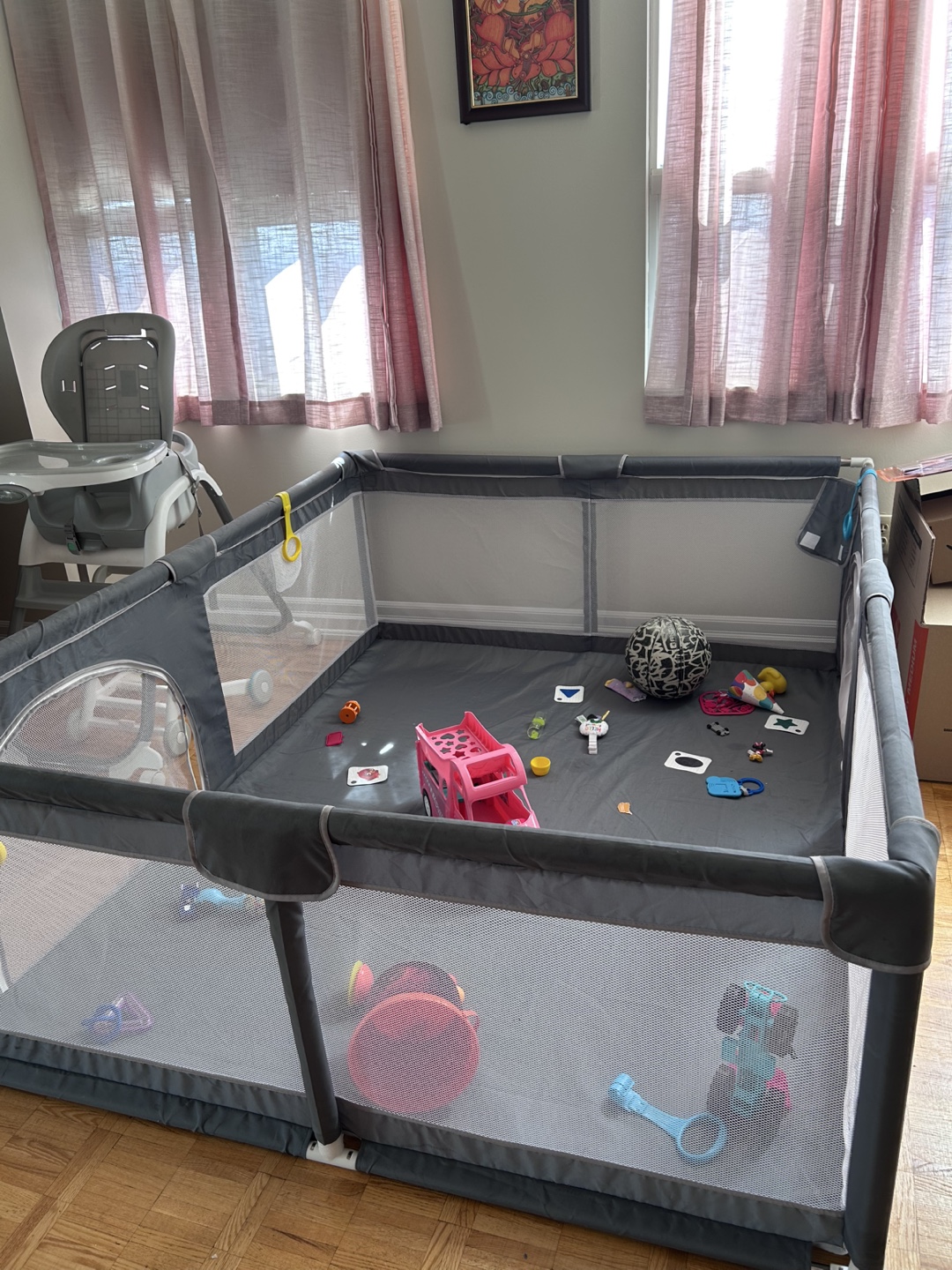 Grey Baby Playpen