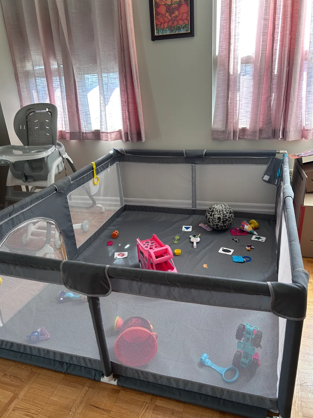 Grey Baby Playpen thumbnail