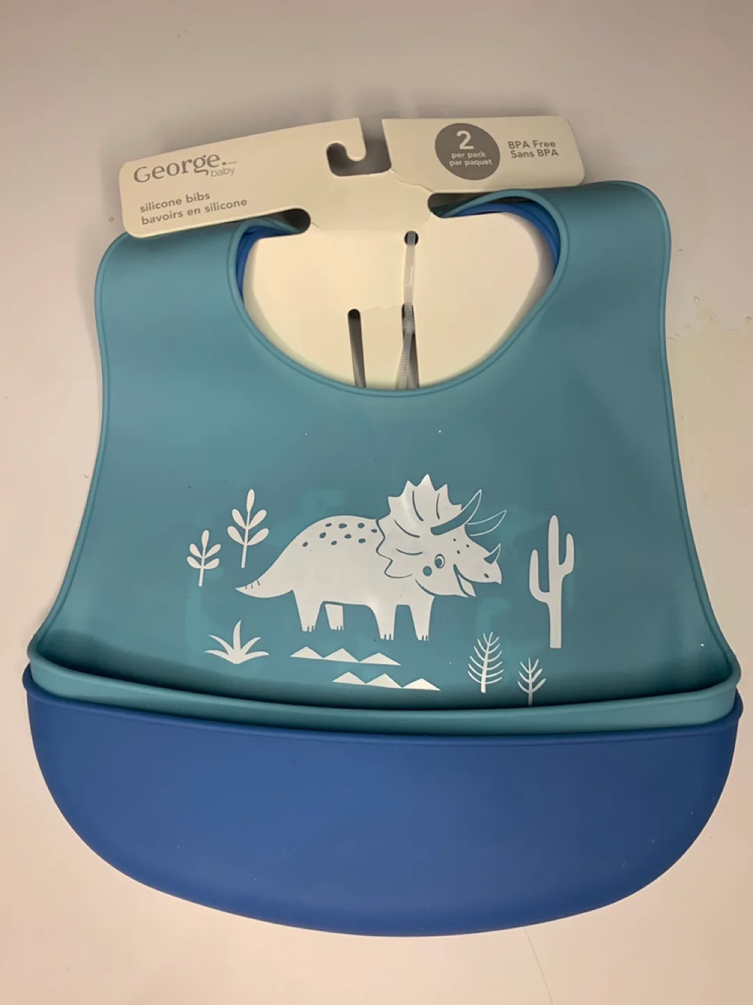George Baby Silicone Bib - New thumbnail