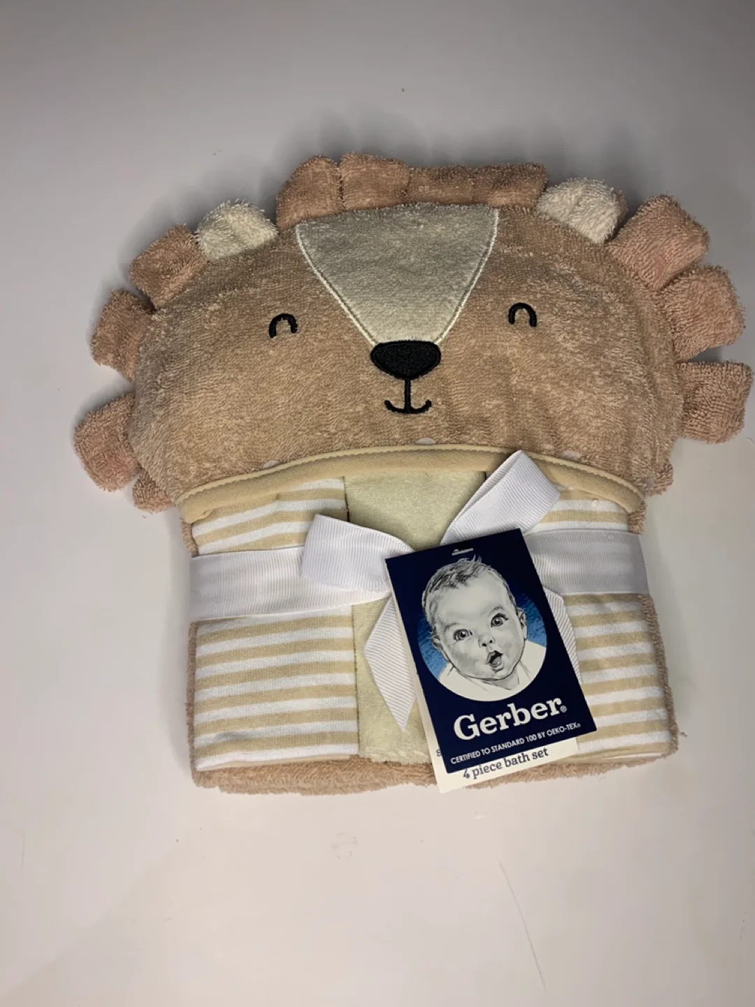 Gerber 4-Piece Lion Bath Set - New thumbnail