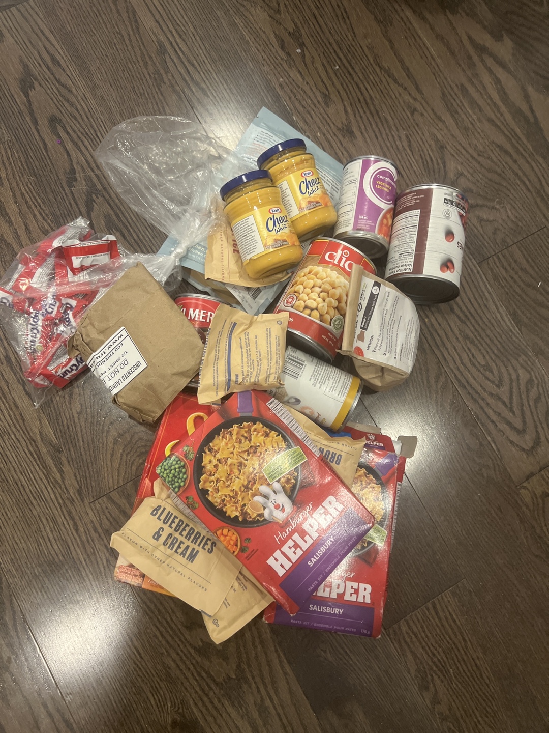 Mixed Grocery Items: Kraft Cheez Whiz & More