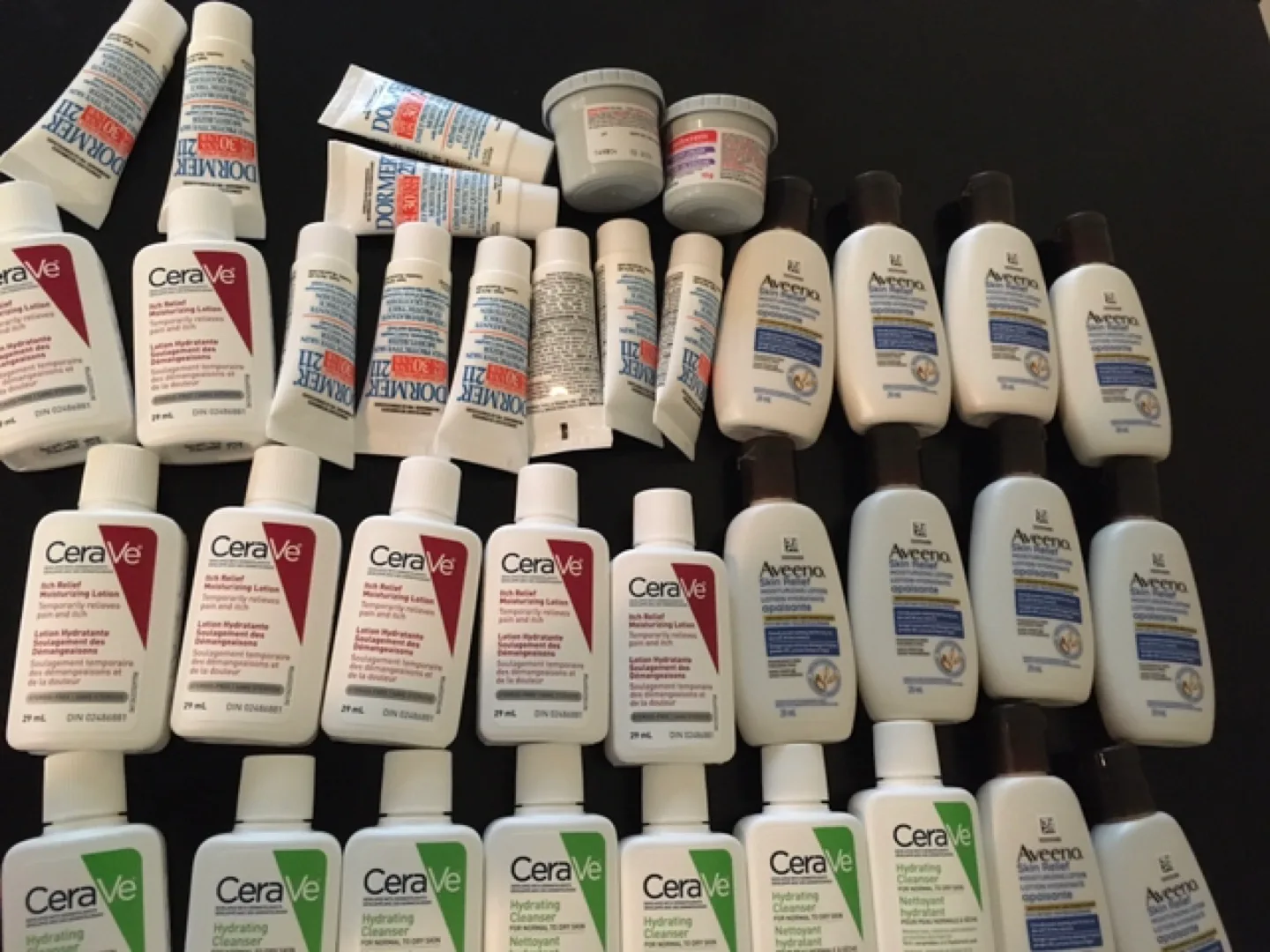 Variety of Skincare Lotions - Cerave, Aveeno, Dormer thumbnail