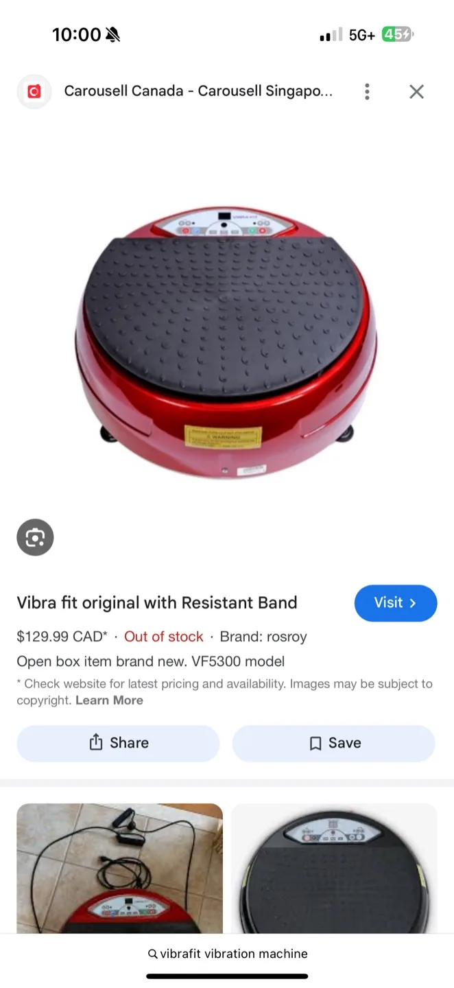 Vibra Fit Vibration Plate Exercise Machine thumbnail