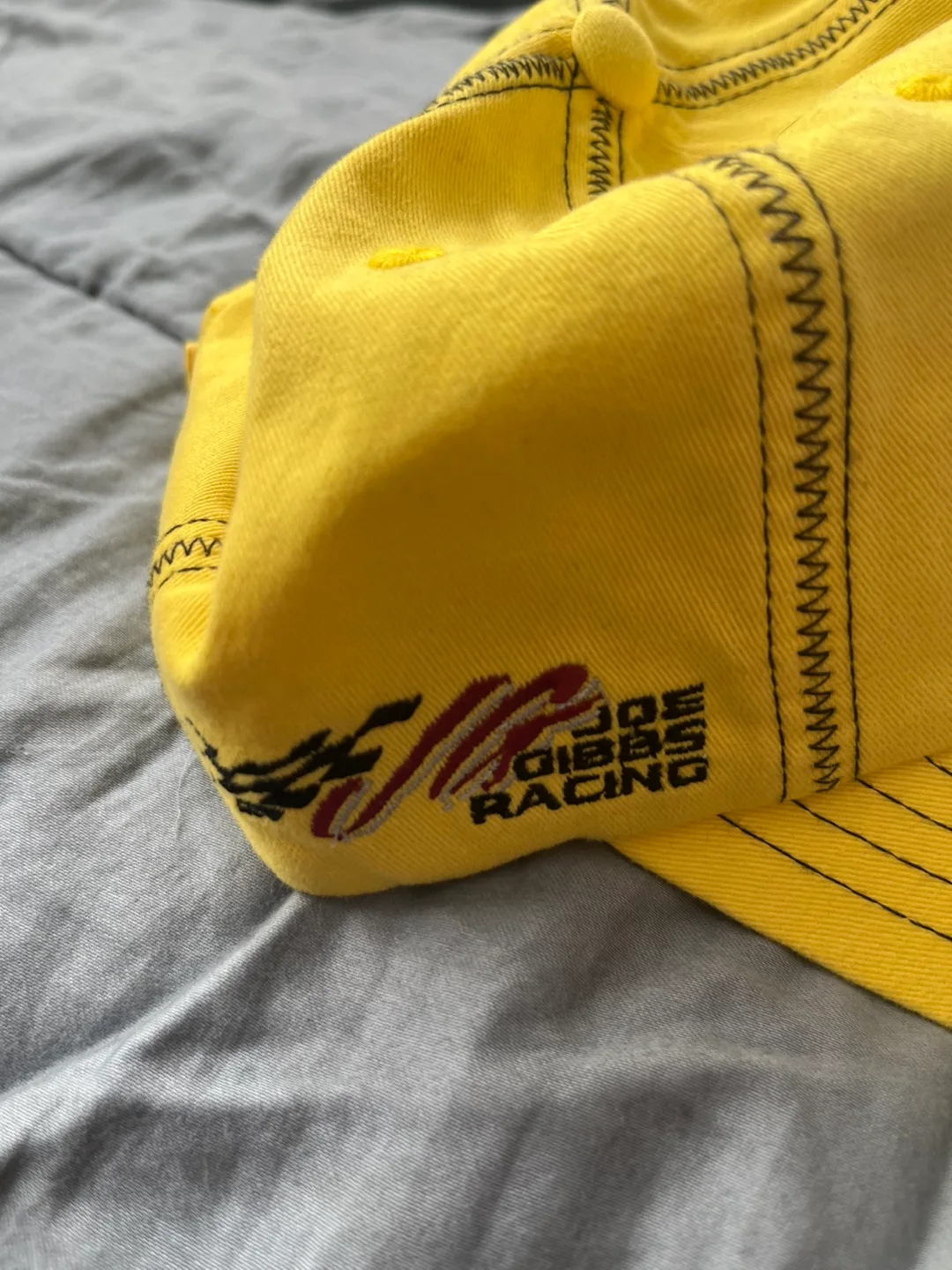 NASCAR #20 Yellow Baseball Cap image indicator(2)
