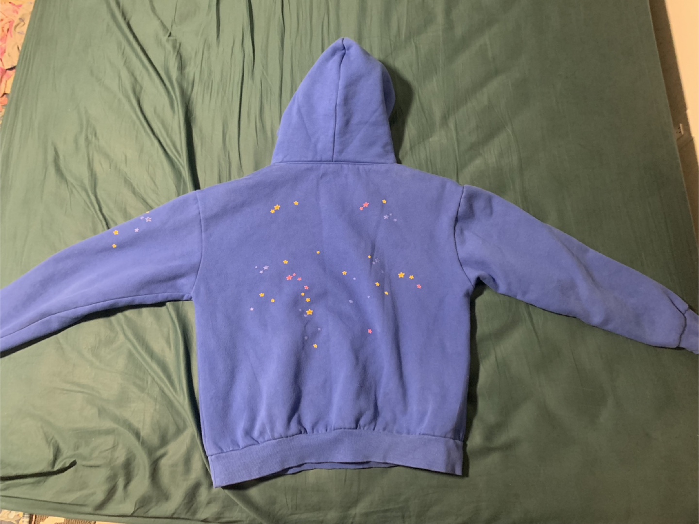 Blue Sp5der Hoodie- Size L - photo 3