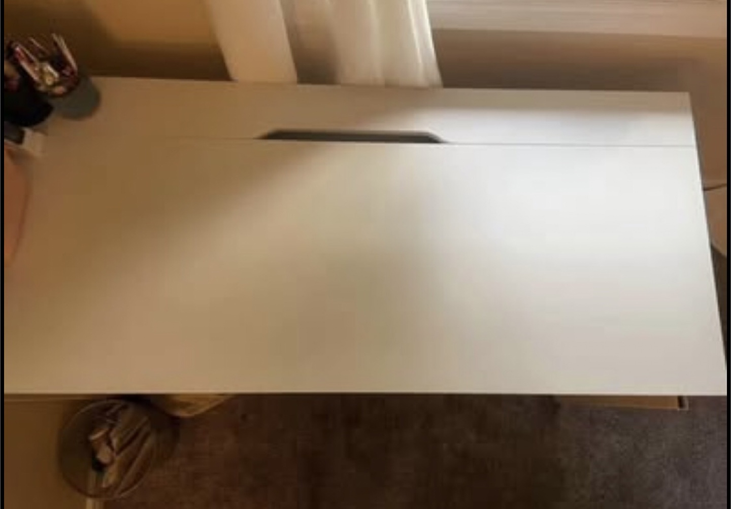 White Desk with Drawers - photo 2