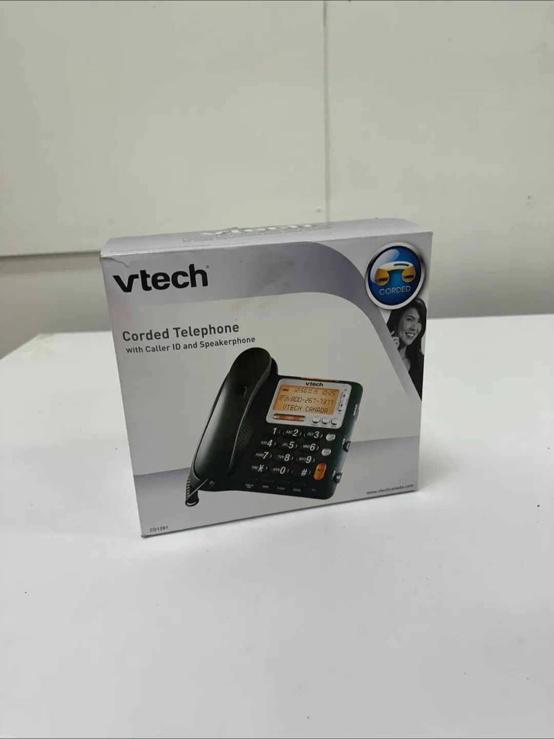 VTech CD1281 Corded Telephone - Brand New in Box! thumbnail