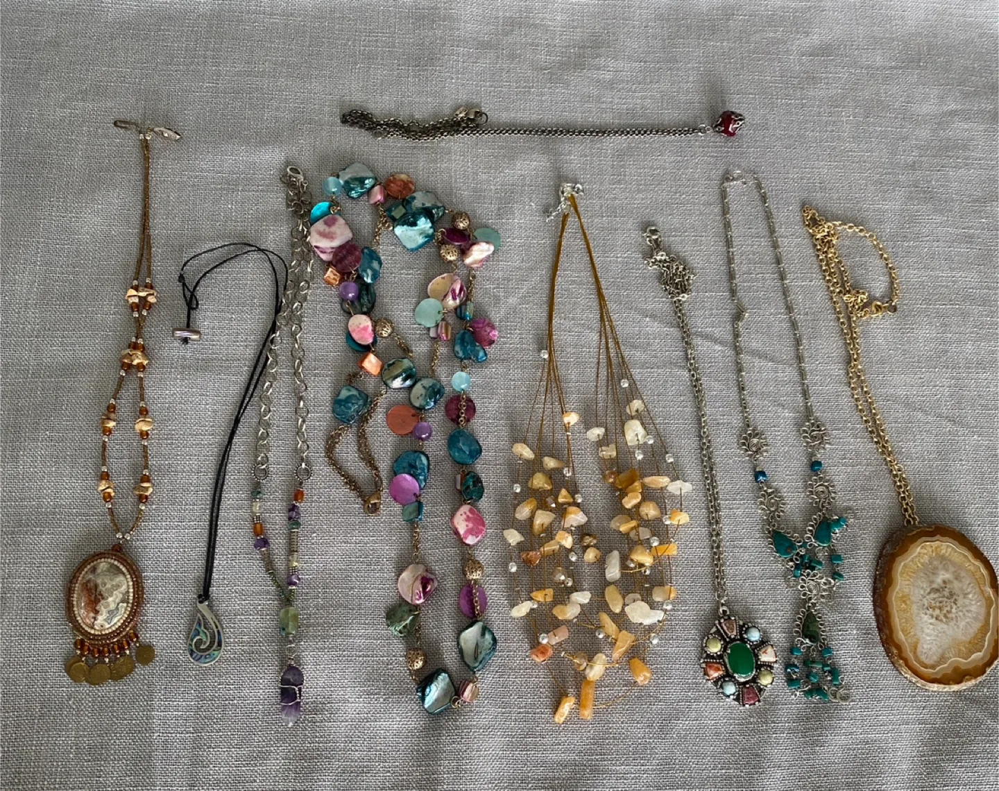 Natural stones Costume Necklaces - all for 20$ thumbnail