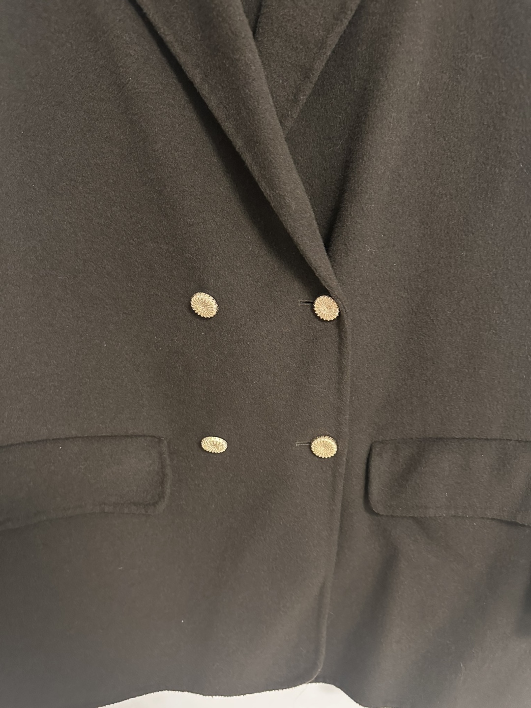 Zara Double Breasted Wool Blend Coat - Size M