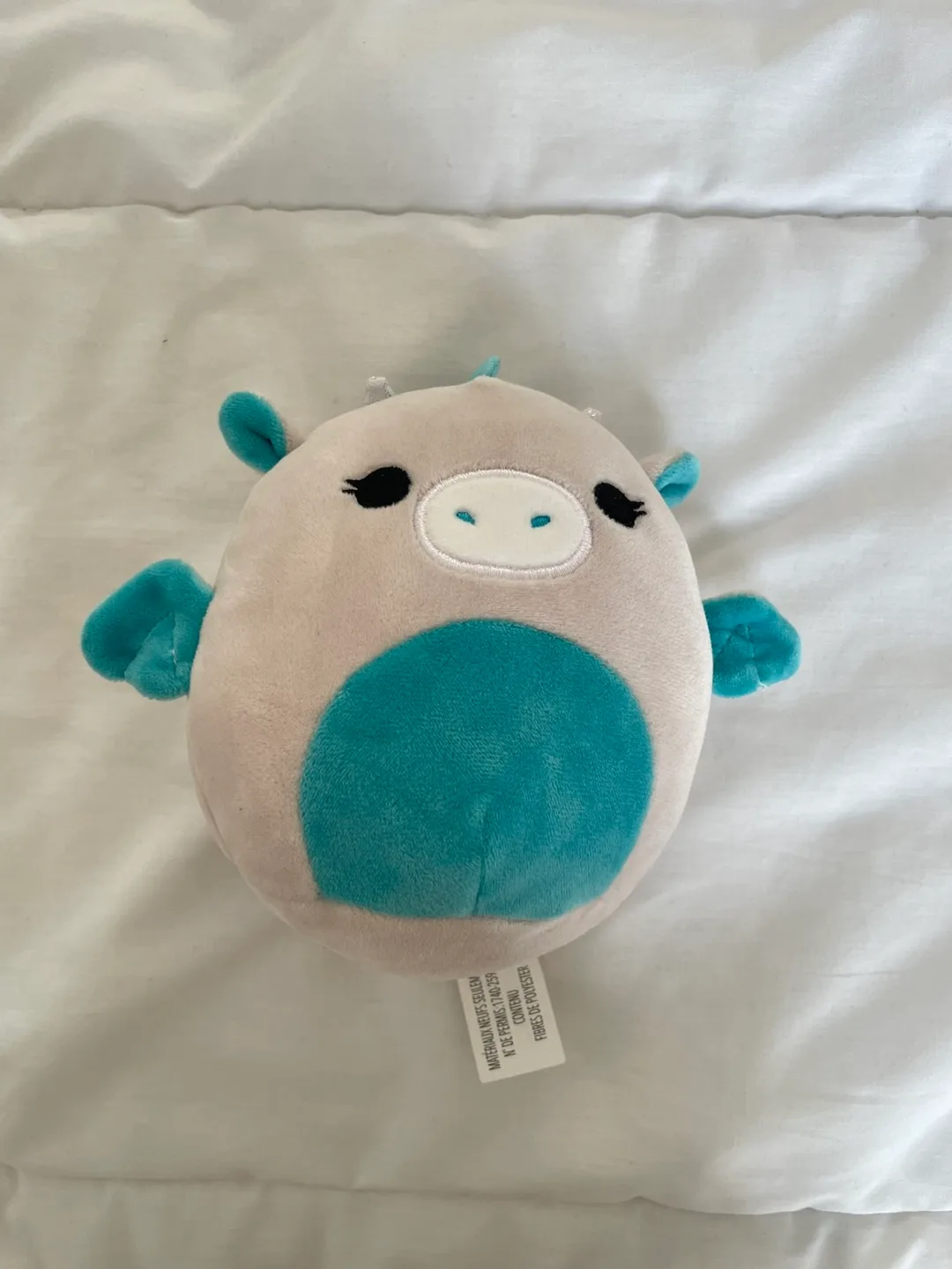 Squishmallow Plush Toy - Light Grey and Blue thumbnail