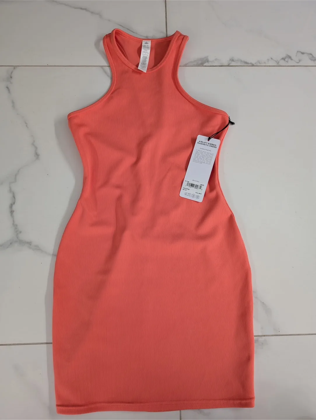 New Alo Yoga Airlift Ribbed Magnetic Dress XS thumbnail