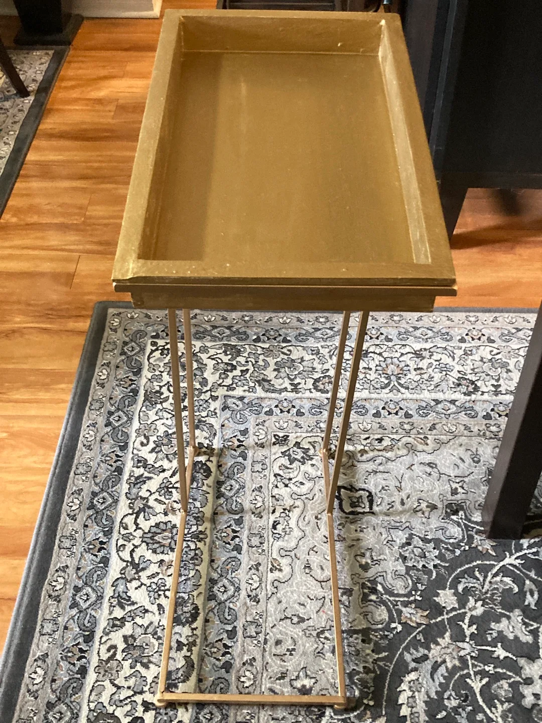 47th & Main Side Table - Gold/Natural image indicator(3)